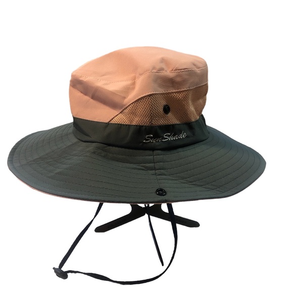 Sunshade Accessories - Sunshade Women’s Wide Brim Fishing Hat Vented Adjustable Strap Floppy